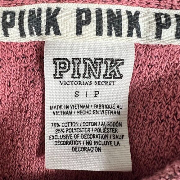 Victoria's Secret PINK Stadium Mock Neck Pullover Sweater Size S - Picture 6 of 7